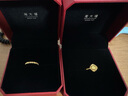 周大福碎金金黄金戒指(工费220)12号约2.15g EOF1216生日礼物 实拍图