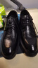 戈耐（GENAI）男士休闲皮鞋男生新郎结婚隐形内增高百搭潮商务鞋真皮透气男鞋子 黑色【真牛皮】8cm内增高 Z82 40 (250mm) 实拍图