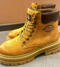 Dickies女士马丁靴高帮时尚情侣靴百搭工装靴女 土黄 女款-37  实拍图