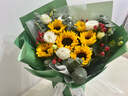 艾斯维娜鲜花速递向日葵混搭花束生日礼物全国同城配送 6朵向日葵大气款 实拍图