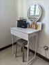 圣多堡化妆桌卧室梳妆台小户型现代简约2023年新款书桌化妆台一体化妆镜 60*40*126无抽 高清镜 组装 实拍图
