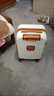 小米有品新款拼色系高颜值行李箱女20寸拉杆箱男学生24寸抗摔旅行箱密码箱 时尚棕白【AL3032-1】杯架/USB口 20寸【严选品质】 实拍图