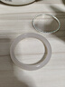 周六福白月光玉髓手镯宽条白透新中式国风送女友生日礼物 56mm  实拍图