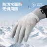 李宁（LI-NING）滑雪手套冬季男女保暖加厚绒女士防寒风防冻户外骑行登山徒步运动 实拍图
