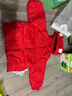 英氏（YEEHOO）儿童加厚羽绒服外套冬季防寒小熊羽绒服中大童外套超韧绒 新年红 110 cm-充绒量62g 实拍图