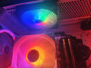 先马（SAMA）冰晶2S 黑色 12cm机箱散热风扇（三色定彩RGB灯光/轴心发光/大4D接口可串连/液压轴承/即插即用） 实拍图