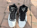 乔丹专业实战篮球鞋男鞋2025秋季新款皮面防水高帮减震防滑耐磨运动鞋 乔丹白/黑色 42 实拍图
