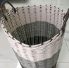 优勤（YOUQIN） 脏衣篮仿藤编脏衣篓脏衣服收纳筐家用衣篓放衣框衣物收纳神器 灰色渐变-高34cm 实拍图