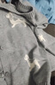 森马（Semir）针织开衫女短款圆领正肩显瘦2024冬趣味小狗提花上衣109724106004 实拍图