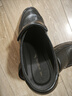 红蜻蜓男鞋秋冬男士爸爸一脚蹬软面皮商务休闲皮鞋男WTA42860 黑色41 实拍图
