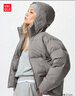 优衣库女装无缝羽绒连帽外套/外套夹克25秋冬新款478577 06 铅灰色 M /160/84A 实拍图