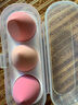 阿嚓热粉扑/美妆蛋B1vaq001-软海绵化妆蛋彩妆葫芦气垫干湿可用盒装水滴 芒果奶酪3个装 1盒 实拍图