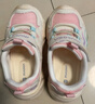 牧童学步鞋男春秋小童闪灯机能鞋女童轻便软底宝宝鞋 蜜桃粉/革面 23 实拍图