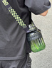吨吨BOTTLED JOY渐变酷吨吨桶大容量水杯子运动水壶塑料杯酷黑绿600ml 实拍图