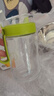 茶花大号带盖玻璃油壶防漏油罐醋壶 酱油瓶调味瓶厨房用品 550ml草绿色(大号1个) 实拍图