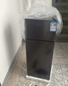 HYUNDAI（韩国现代）小冰箱迷你小型家用冷藏冷冻宿舍出租房办公室双开门二门电冰箱节能省电 100L灰【租房神器+行业热卖】 实拍图
