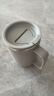 304不锈钢马克杯燕麦牛奶杯子宿舍家用带盖吸管水杯 304内胆【灰色款】 单个杯子 实拍图