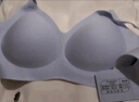 朵朵棉80支A类新疆棉内衣女小胸聚拢抗菌棉莱卡无痕文胸 豆蔻紫 L码 实拍图