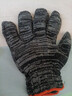 汽修维修白加丝黑加丝耐磨劳保透气棉线手套批发干活工地劳动手套 黑色 1双装 实拍图