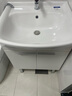 美标实木大肚盆智能浴室柜陶瓷一体盆60cm洗手盆柜组合80cm阳台柜 【性价比单品】60cm浴室柜(不含龙头和下水器) 实拍图
