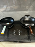 九鼎铸匠【旗舰店】炒锅老式生铁铸铁无涂层炒菜不易粘锅家用电磁炉燃气用 平底 推荐3-5人 玻璃盖带耳 32cm 九鼎铸匠 加赠：锅盖+锅铲+锅架 实拍图