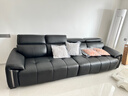 卡尔适黑色真皮沙发客厅2025新款小户型调节大象耳朵意式直排沙发花弄影 【云端舒适坐感】3.1米多人位 【S+级进口纳帕头层皮】旗舰版 实拍图