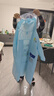 牧萌儿童雨衣带书包位男童女童女孩加长全身学生雨披 蓝色赛车 3XL 实拍图