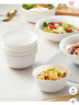 斯凯绨（Sky Top）米饭碗骨瓷小汤碗纯白陶瓷家用酒店餐具套装4.5英寸金钟碗10件 实拍图