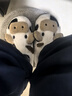 细细条（XIXITIAO）情侣可爱小奶牛棉拖鞋秋冬季男女士居家亲子保暖毛毛拖鞋 全包跟款白色 44-45（适合43-44的脚） 实拍图