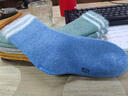 NIDUXIONG【5双儿童加厚袜子】童袜男冬季保暖棉中大童袜子男女孩毛圈袜棉 童袜加厚款 加绒袜口二杠男孩 5双 8-11岁 （适合脚长17-20厘米） 实拍图