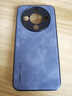 世咏（SHIYONG）适用荣耀x70手机壳 荣耀x70保护套镜头全包硅胶软边防摔超薄简约时尚皮纹壳男女款 雾霭蓝 实拍图