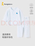 童泰（TONGTAI）宝宝秋衣套装夏季薄款纯棉内衣男女童秋裤睡衣家居服绿色100cm 实拍图