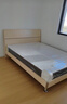 全友家居 床原木风现代简约主卧室双人大床1.8x2米家用高脚板式床家具 实拍图