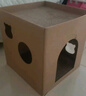 加仕高猫抓板窝瓦楞纸猫窝耐磨一体猫房子大号多猫封闭式双层猫咪纸箱屋 实拍图