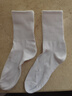 棉小念袜子男士长筒【100%纯棉10A抗菌防臭】纯色白色长袜长筒秋冬季5双 实拍图