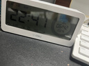 得力（deli）可视化智能闹钟计时器 学生专用起床神器背光床头钟时钟温度计 开学升学季必备礼物 LE107 白色 实拍图