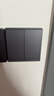 Aqara无线开关E1双键 智能遥控开关 已接入米家/苹果HomeKit 远山灰 实拍图