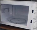 美的（Midea）家用小型快捷微波炉 双旋钮操控 一节能效五档火力 智能解冻360°旋转加热  （213B升级款） M13J 乳白色 M13J 实拍图
