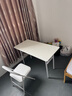 汤能优品可折叠桌电脑桌台式学生长条桌子卧室简易书桌写字学习桌办公培训 【折叠桌椅套装】120*60*74CM 实拍图