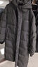 雪中飞连帽长款羽绒服男士冬季纯色加厚极寒高充绒羽绒衣防寒羽绒外套 黑色 M (170) 实拍图