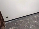 芳昕草铝合金踢脚线卡扣式地角贴脚线条6cm8cm不锈钢超薄极简金属地脚线 实拍图