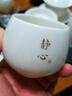 不拙羊脂玉主人杯个人专用泡茶单杯德化白瓷陶瓷功夫茶杯静心禅定杯子 实拍图