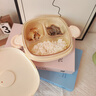 COOKSS儿童餐盘注水保温碗分格PPSU婴儿餐具辅食碗宝宝恒温碗带吸盘带盖 实拍图