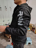 艾伦伯顿冬季外套男防风保暖夹克跑步运动风衣宽松骑行服健身房训练登山服 加绒-黑色 L 【130-145斤】 实拍图
