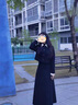 沐霓茶歇法式黑色连衣裙子早秋装2024新款女装初秋季穿搭配一整套长裙 黑色套装【假两件】 L 实拍图