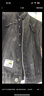 真维斯（JEANSWEST）夹克男士2025秋冬牛仔夹克痞帅潮工装翻领外套男黑灰色3XL 实拍图