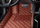 汽车脚垫主驾驶全包围专用老新款皮革脚垫定制防水地垫车垫子耐脏 酒红色【单主驾驶+侧扣魔术贴】 实拍图