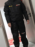 杜汉（DUHAN）摩托车骑行服男四季防摔机车服越野赛车服骑士裤子 黑色套装（上衣+裤子） 2XL 实拍图