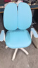 读书郎儿童学习椅中小学生写作业写字椅子家用可升降椅调节背座椅 真追背8cm+一键启动+升降脚踏蓝 实拍图
