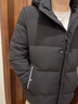 雅鹿中老年羽绒服男2025冬季新款加厚可拆卸连帽爸爸冬装老人衣服外套 黑色 L (175) 实拍图